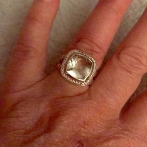 David yurman parsolite ring surrounded by diamonds